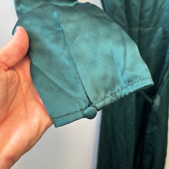 NWT Reformation Julius Midi Silk Dress size 6 Forest Green Silk - Picture 8 of 15